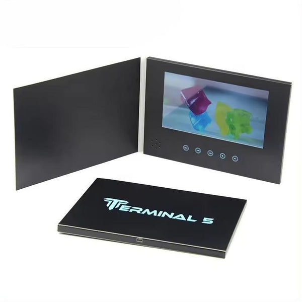 The best competitive price colorful cute 7 inch lcd brand promotional gift invitation machine video brochure card