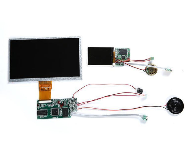 High quality portable 800x480 tft display 7 inch monochrome lcd screen for video brochure card module